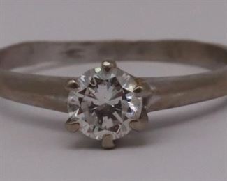 JEWELRY kt White Gold and Diamond Ring