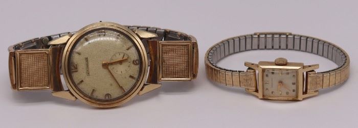 JEWELRY Mens and Ladies kt Gold Watches