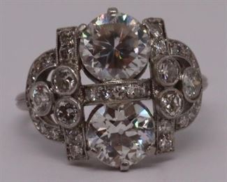 JEWELRY Signed Petri Diamond and Platinum Ring