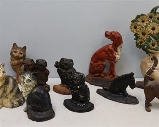 Large Grouping Of Approx Cast Iron Door Stops