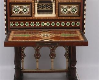 Middle Eastern Miniature Secretaire Abbatant