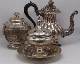 SILVER French Silver Hollow Ware Grouping