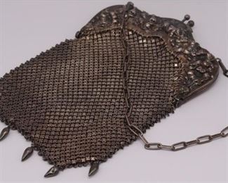 STERLING Unger Bros Sterling Mesh Purse