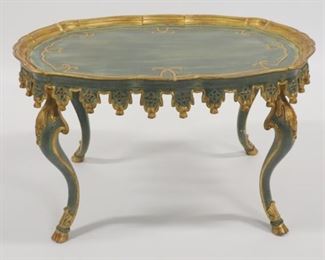 Vintage And Quality Paint And Gilt Decorated