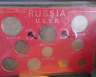 Russian coin set.