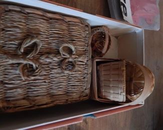 Miniature vintage basket collection.