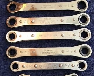 $150 Snap On Metric Ratcheting Box Wrench SET (w/ 1 Blue-Point)