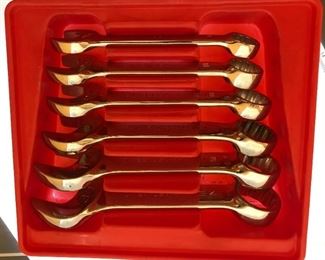 $75 Snap On OXI706B 6 pc 12-Point SAE Flank Drive® Midget Combination Wrench Set (7/16-3/4")