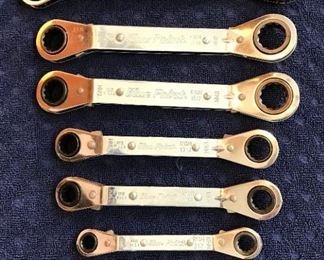 $50 BluePoint 12-Point Metric 25° Offset Ratcheting Box Wrench SET