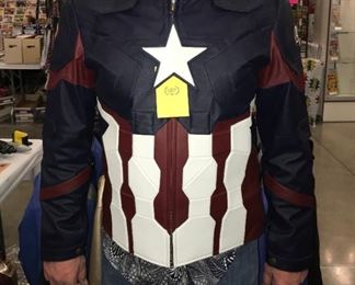 $150 MENS JACKET: CAPTAIN AMERICAN STAR JACKET // BLUE XL