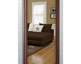 $200 28.5 in. x 69 in. Country Pine Beveled Oversized Full Body Mirror (NEW IN BOX)