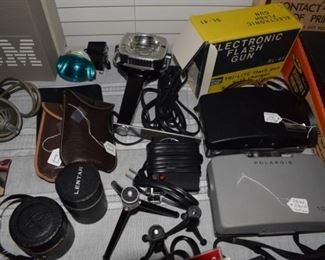vintage cameras and equipment
