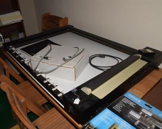United Innovations mural plotter with ink, parts, and manual