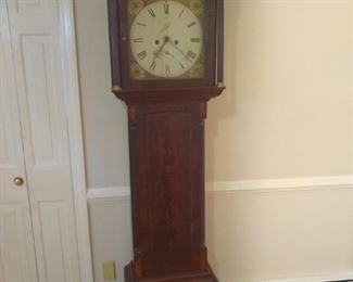 Grandfather clock, nicely detailed.