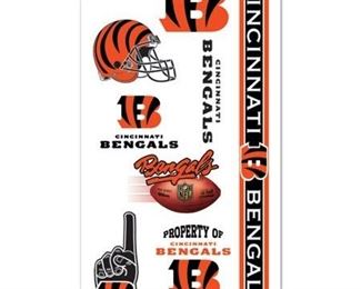 2- Cincinnati Bengals Temporary Tattoos