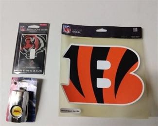 Bengals Switch Plate Cover; Bengals Eyeglass Clip and Bengals 8x8 Decal