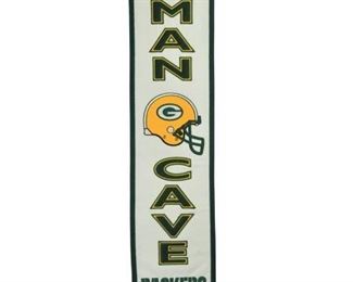 NFL Green Bay Packers Wool Man Cave Embroidered Banner