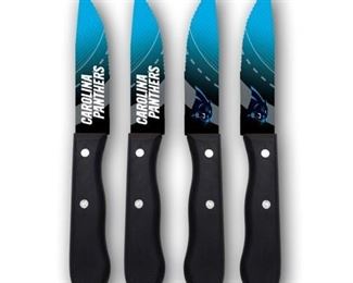 Carolina Panthers- NFL 4-Piece Stainless Steak Knife Set