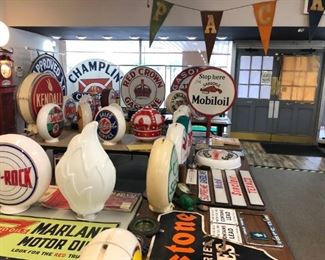 Mobiloil, Firestone, Sinclair, Red Crown . . .