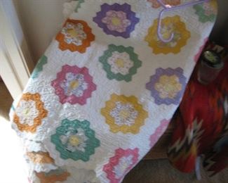 Grandmothers Flower Garden quilt