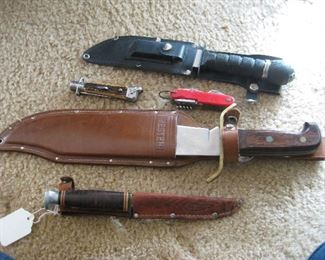 Western Knife with Sheath Excellent