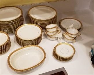 Cream and Gold China Set - Haviland France