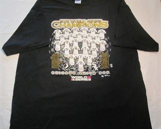 Sox tee 2500 Pc Vintage Chicago White Sox 2005 World Series Champion White T-Shirt 