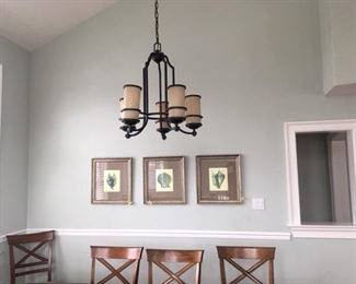 Nautical art; great light fixture