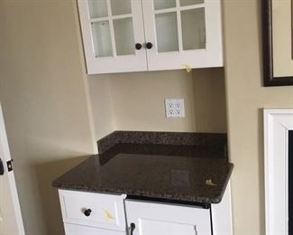 Beautiful granite-top pantry or bar