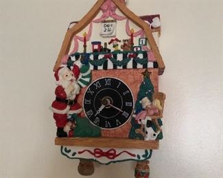 Christmas Themed Wall Clock