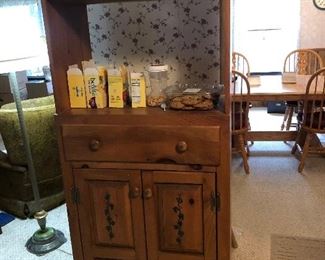 Pine shelving unit
