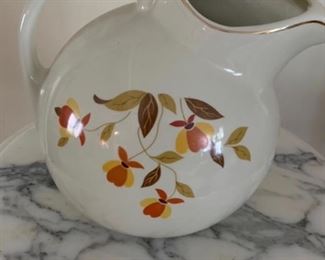 Hall China Autumn Leaf Ball Jug