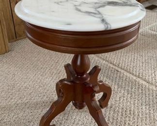 Marble top standing