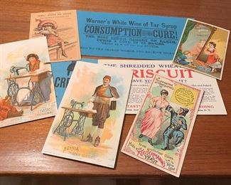 Antique Victorian Trade Cards & Blotters
