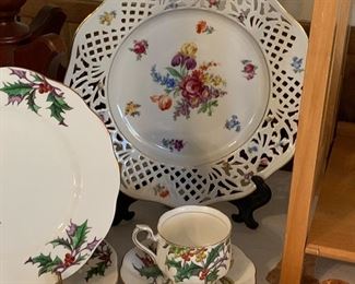 Schumann Dresden Flowers Plate