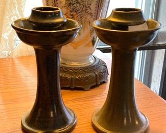 Jugtown Pottery Candleholders