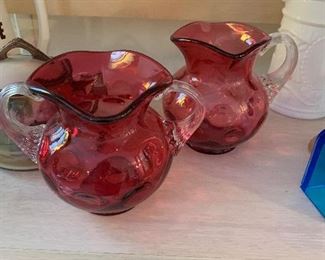 Antique Cranberry glass