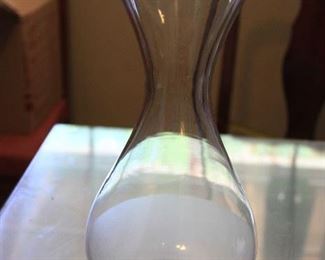 frosted glass vase