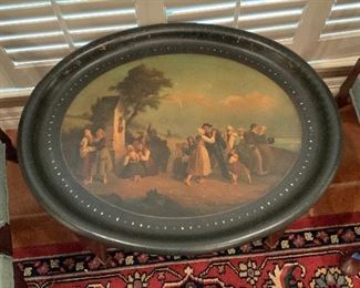Toleware tray table