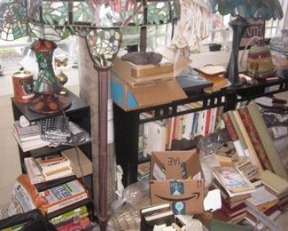 STAINED GLASS MADNESS!
TIFFANY STYLE LIGHTING (HUNDREDS OF CHOICES) Tons of Books