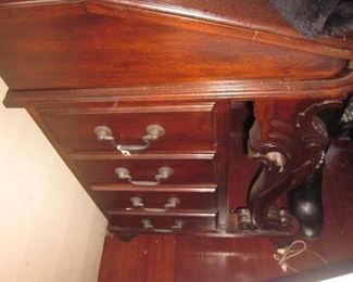 Captains Desk With Side Drawers
