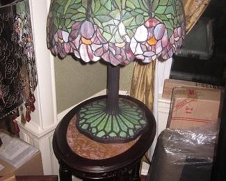 Margie Hand Carved Marble Inlay Tables & TIFFANY STYLE LIGHTING (HUNDREDS OF CHOICES)