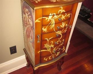 Italian Inlaid Jewelry Chest
