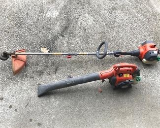 Husqvarna gas blower and weed trimmer 