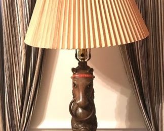 Vintage 3-way horse lamp