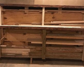 Wood storage rack
