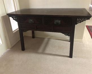Antique Chinese Hand Carved Console Table