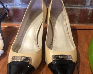 Coach Shoes patent leather toes 