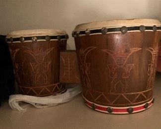 Vintage bongo drums 