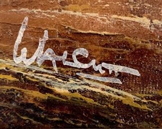 *Original* Frank Walcutt Oil Painting Raccoon